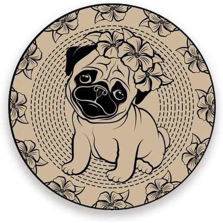 Printed Round Funny Pug Dog in A Wreath Ceramic Coasters with Cork-Backed for Coffee Drink Cup Mat Absorbent Stone Coaster Set of 1/2/4
Printed Round Funny Pug Dog in A Wreath Ceramic Coasters with Cork-Backed for Coffee Drink Cup Mat Absorbent Stone Coaster Set of 1/2/4