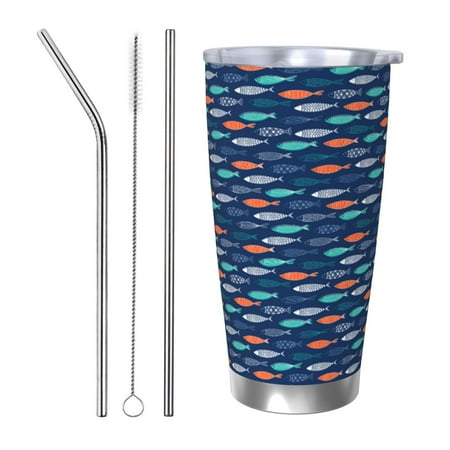 Cauagu Colorful Fish 3 Pattern 20oz Tumbler Stainless Steel Vacuum Insulated Tumbler with Lid Insulated Coffee Mug Thermal Cup with Splash Proof Sliding Lid-Straw Three-piece Set
Cauagu Colorful Fish 3 Pattern 20oz Tumbler Stainless Steel Vacuum Insulated Tumbler with Lid Insulated Coffee Mug Thermal Cup with Splash Proof Sliding Lid-Straw Three-piece Set