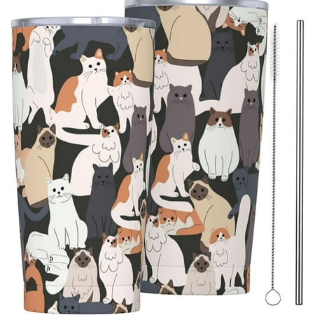 Hand Drawn Cats Tumbler Travel Coffee Mug With Flip Lid 20 Oz Insulated Tumbler Cup Gift For Father Mother Friend Birthday
Hand Drawn Cats Tumbler Travel Coffee Mug With Flip Lid 20 Oz Insulated Tumbler Cup Gift For Father Mother Friend Birthday