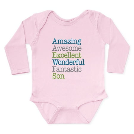 CafePress - Son Amazing Fantasti - Long Sleeve Infant Bodysuit