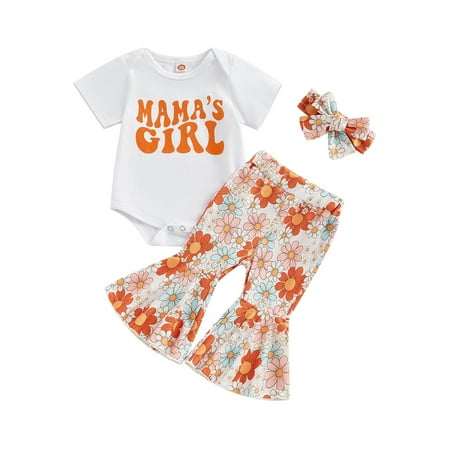 Bagilaanoe 3pcs Newborn Baby Girl Long Pants Set Short Sleeve Letters Print Romper Tops + Flower Flare Trousers + Headband 3M 6M 12M 18M Infant Casual Outfits
Bagilaanoe 3pcs Newborn Baby Girl Long Pants Set Short Sleeve Letters Print Romper Tops + Flower Flare Trousers + Headband 3M 6M 12M 18M Infant Casual Outfits
