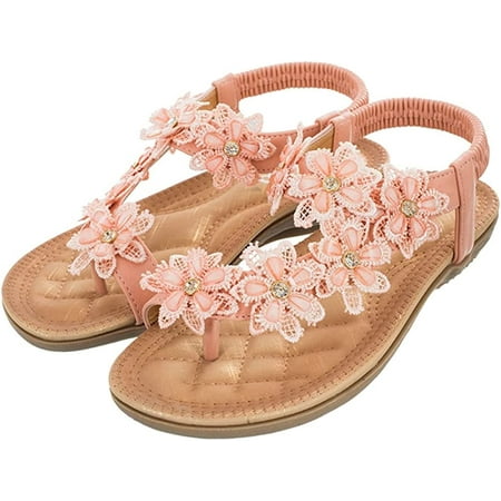 DabuLiu Women s Flower Flat Sandals Bohemia Summer Beach Sandals Rhinestones Elastic Strap Sandals Shoes for Travel Outdoor
DabuLiu Women s Flower Flat Sandals Bohemia Summer Beach Sandals Rhinestones Elastic Strap Sandals Shoes for Travel Outdoor