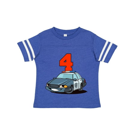Inktastic 4th Birthday Police Car Gift Toddler Boy or Toddler Girl T-Shirt 
Inktastic 4th Birthday Police Car Gift Toddler Boy or Toddler Girl T-Shirt