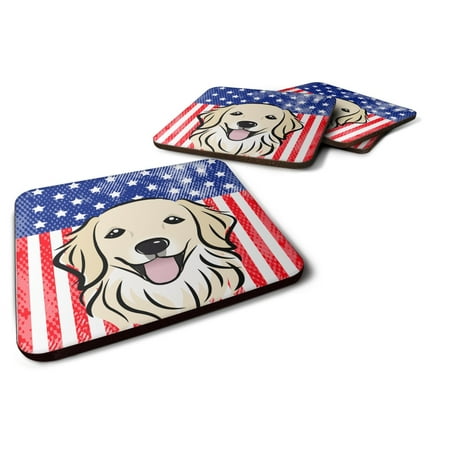 Carolines Treasures BB2135FC American Flag and Golden Retriever Foam Coaster Set of 4 3 1/2 x 3 1/2 multicolor
Carolines Treasures BB2135FC American Flag and Golden Retriever Foam Coaster Set of 4 3 1/2 x 3 1/2 multicolor
