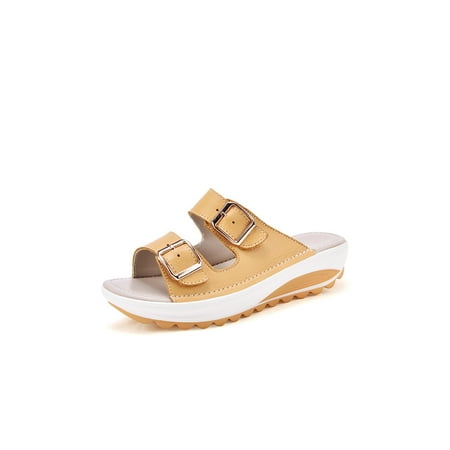 Colisha Womens Platform Front Buckle Slides Slippers Open Toe Summer Beach Casual Shoes
Colisha Womens Platform Front Buckle Slides Slippers Open Toe Summer Beach Casual Shoes