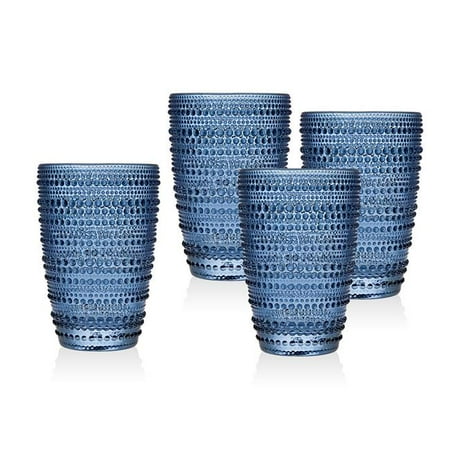 13 oz Lumina Highballs Glass Blue