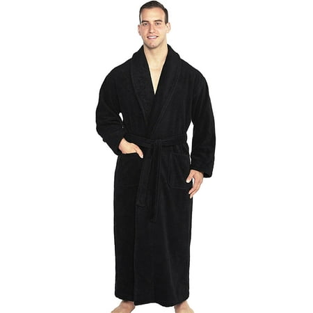 TurkishTowels Mens and Womens Original Terry Shawl Turkish Bathrobe