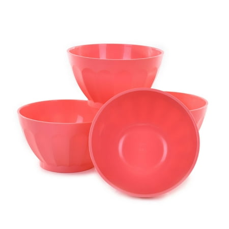 Mintra Unbreakable Plastic Bowl (09034) 4 Pack Small 250ml Salmon