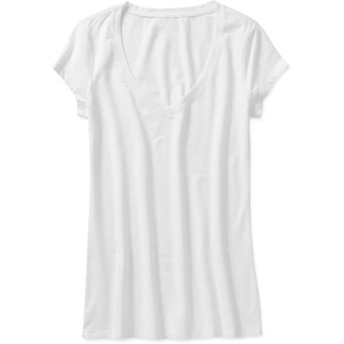 Juniors' V Neck Tee