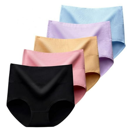 Women s High Waist Cotton Underwear Soft Tummy Control Hip-Lifting Skin-Friendly Soft Breathable Brief Panties M-3XL(5-Packs)
Women s High Waist Cotton Underwear Soft Tummy Control Hip-Lifting Skin-Friendly Soft Breathable Brief Panties M-3XL(5-Packs)