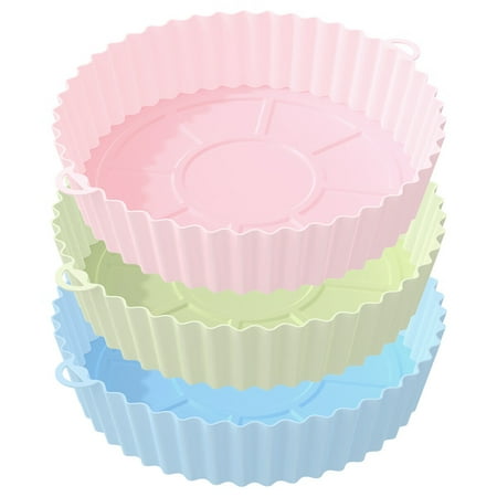 SESAVER 2Pcs Air Fryer Silicone Pot Reusable Air Fryer Silicone Liner Heat Resistant Round Air Fryer Basket with Handle Food Durable Safe Air Fry Oven Accessory for Air Fryer Kitchen Baking
SESAVER 2Pcs Air Fryer Silicone Pot Reusable Air Fryer Silicone Liner Heat Resistant Round Air Fryer Basket with Handle Food Durable Safe Air Fry Oven Accessory for Air Fryer Kitchen Baking