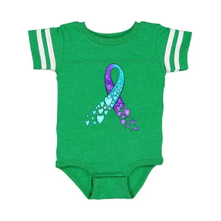 Inktastic Suicide Prevention Ribbon with Blue and Purple Hearts Gift Baby Boy or Baby Girl Bodysuit
Inktastic Suicide Prevention Ribbon with Blue and Purple Hearts Gift Baby Boy or Baby Girl Bodysuit