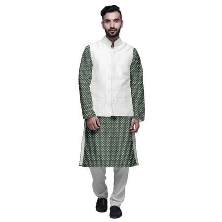 Atasi Printed Kurta Pyjama Set Traditional Ethnic Wear Mandarin Casual Clothing