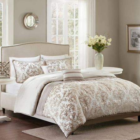 Better Homes and Gardens Ivory Damask Pleats Comforter Set