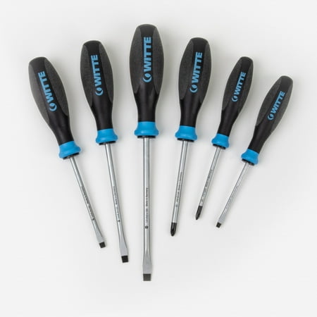 Witte 670063 Pro Plus Slotted and Phillips Screwdriver Set 6 Pieces