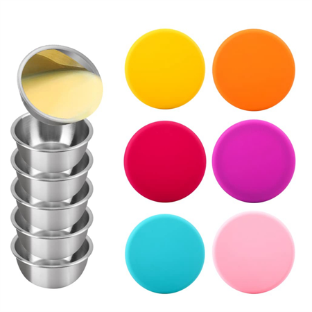 6Pcs Salad Dressing Container To Go Stainless Steel Dipping Sauce Cups with Lids Leak-Proof Condiment Cups Lunch Box
6Pcs Salad Dressing Container To Go Stainless Steel Dipping Sauce Cups with Lids Leak-Proof Condiment Cups Lunch Box