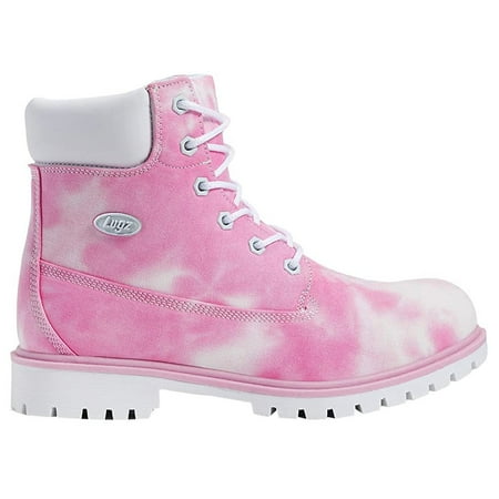 Lugz Womens Rucker Hi Tie Dye Lace Up Casual Boots Ankle Low Heel 1-2