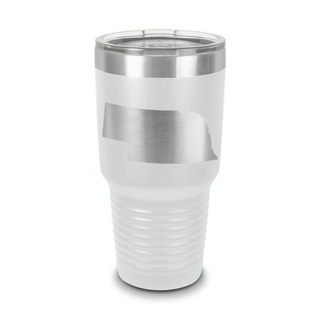 Nebraska Shaped Tumbler 30 oz - Laser Engraved w/ Clear Lid - Stainless Steel - Vacuum Insulated - Double Walled - Travel Mug - ne - White
Nebraska Shaped Tumbler 30 oz - Laser Engraved w/ Clear Lid - Stainless Steel - Vacuum Insulated - Double Walled - Travel Mug - ne - White