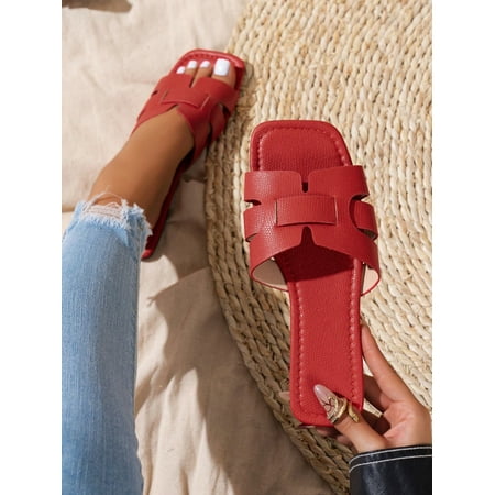 Korean Style Women‘s Casual Flat Sandals Open Toe Beach Slippers Spring/summer/autumn New Braided Roman Style Shoes For Women Fashionable Flat With A Strap And A Comfortable Thick Sole
Korean Style Women‘s Casual Flat Sandals Open Toe Beach Slippers Spring/summer/autumn New Braided Roman Style Shoes For Women Fashionable Flat With A Strap And A Comfortable Thick Sole