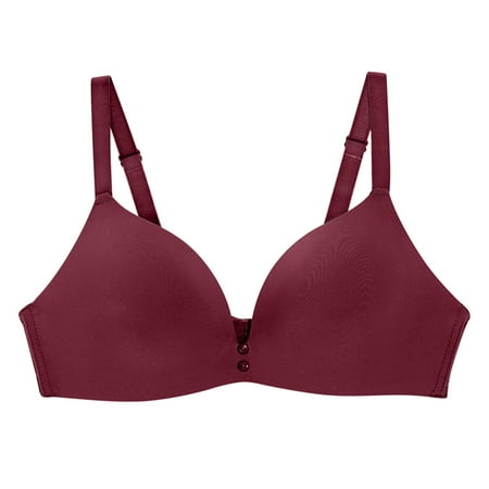BSDHBS Bras for Women Summer Comfortable Smooth No Steel Ring Gathering Underwear Wine Size 80
BSDHBS Bras for Women Summer Comfortable Smooth No Steel Ring Gathering Underwear Wine Size 80