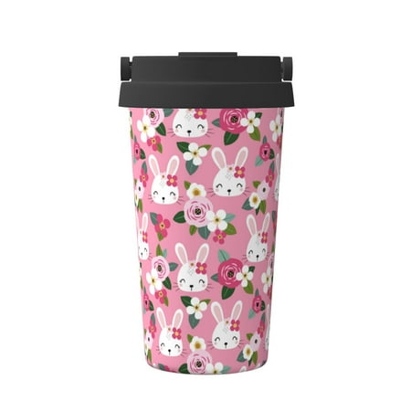 Pofeuu Rose Rabbit Print Coffee Mug Iced Coffee Tumbler Cup Double Wall Vacuum Leak-Proof Thermos Mug CoffeeThermos Travel Mug
Pofeuu Rose Rabbit Print Coffee Mug Iced Coffee Tumbler Cup Double Wall Vacuum Leak-Proof Thermos Mug CoffeeThermos Travel Mug