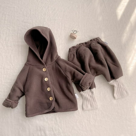 DancePeanut Newborn Baby Clothes Set Winter Korean Fleece Hooded Cardigan Coat Harem Pants Baby Boy Girl Baby Outerwear Suit
DancePeanut Newborn Baby Clothes Set Winter Korean Fleece Hooded Cardigan Coat Harem Pants Baby Boy Girl Baby Outerwear Suit