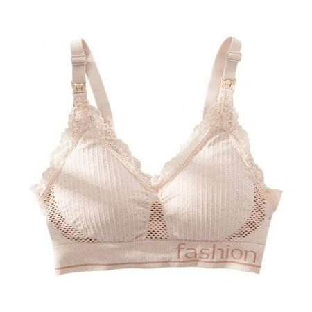 Spdoo Women Nursing Bra Wireless Padded Underwear Lace Trim Mesh Hollow Out Maternity Bralette for Breastfeeding
Spdoo Women Nursing Bra Wireless Padded Underwear Lace Trim Mesh Hollow Out Maternity Bralette for Breastfeeding