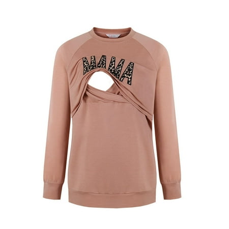 Egmy Women Maternity Nursing Letter Tmbroidery Sweater Long Sleeve Breastfeeding Tops
Egmy Women Maternity Nursing Letter Tmbroidery Sweater Long Sleeve Breastfeeding Tops