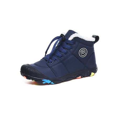 GENILU Unisex Breathable Lightweight Snow Boot Plush Lined Ankle Bootie Walking Flat Warm Shoes Dark Blue 1Y
GENILU Unisex Breathable Lightweight Snow Boot Plush Lined Ankle Bootie Walking Flat Warm Shoes Dark Blue 1Y