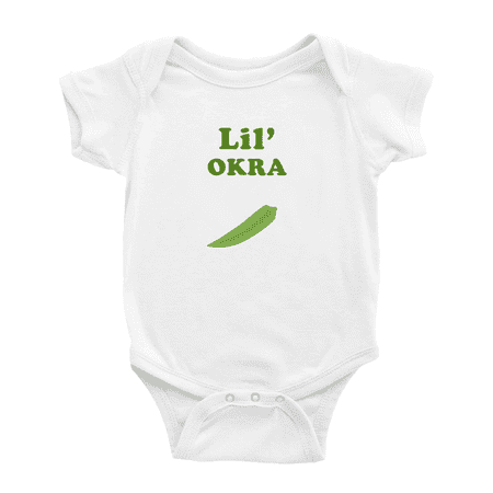 Cute Baby Jumpsuit Lil Okra Food Funny Boy & Gril Newborn Clothes Outfits (White 12-18 Months)
Cute Baby Jumpsuit Lil Okra Food Funny Boy & Gril Newborn Clothes Outfits (White 12-18 Months)