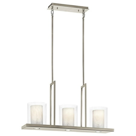 Kichler Triad 3 Light Linear Chandelier - 7.75W in. 
Kichler Triad 3 Light Linear Chandelier - 7.75W in.