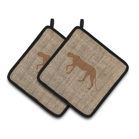 Carolines Treasures BB1004-BL-BN-PTHD Leopard Faux Burlap and Brown Pair of Pot Holders 7.5HX7.5W multicolor
Carolines Treasures BB1004-BL-BN-PTHD Leopard Faux Burlap and Brown Pair of Pot Holders 7.5HX7.5W multicolor