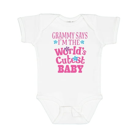 Inktastic Grammy Worlds Cutest Baby Gift Baby Girl Bodysuit