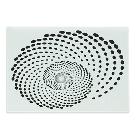 Spires Cutting Board Minimalist Spiral Shape Dotted Monochrome Swirling Twisting Helix Form Design Decorative Tempered Glass Cutting and Serving Board Large Size Black White by Ambesonne
Spires Cutting Board Minimalist Spiral Shape Dotted Monochrome Swirling Twisting Helix Form Design Decorative Tempered Glass Cutting and Serving Board Large Size Black White by Ambesonne