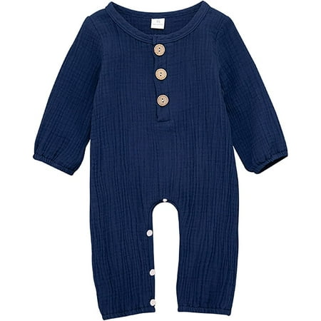 YOUI-GIFTS Newborn Baby Cotton Linen Romper Long Sleeve Jumpsuit Bodysuit for Infant Toddler
YOUI-GIFTS Newborn Baby Cotton Linen Romper Long Sleeve Jumpsuit Bodysuit for Infant Toddler