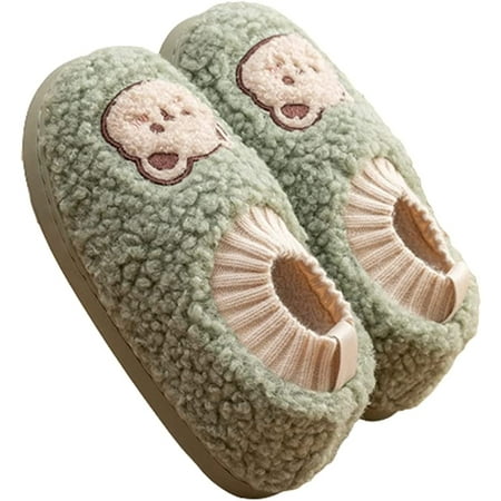 CoCopeaunt Women Men Fluffy Fur House Slippers Cute Bear Furry Warm Soft Winter Shoes Indoor 2 Heel Types
CoCopeaunt Women Men Fluffy Fur House Slippers Cute Bear Furry Warm Soft Winter Shoes Indoor 2 Heel Types