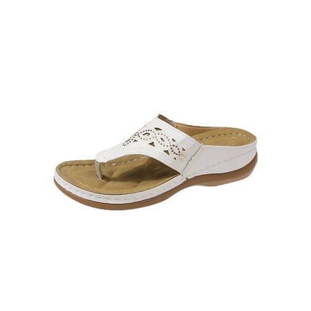Ritualay Womens Thong Sandal Beach Wedge Sandals Slip On Flip Flops Non-Slip Fashion Casual Shoes Ladies Summer Slide Slippers Beige 7.5
Ritualay Womens Thong Sandal Beach Wedge Sandals Slip On Flip Flops Non-Slip Fashion Casual Shoes Ladies Summer Slide Slippers Beige 7.5