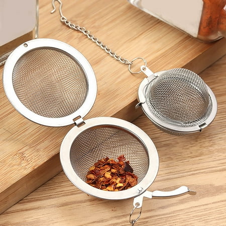 Peryerana Stainless Steel Mesh Tea Ball with Chain Tea Infuser Strainers Interval Diffuser for Drain Rinse Coffee Rice M
Peryerana Stainless Steel Mesh Tea Ball with Chain Tea Infuser Strainers Interval Diffuser for Drain Rinse Coffee Rice M