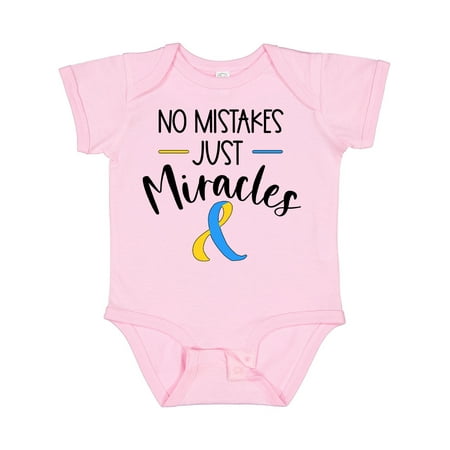 Inktastic No Mistakes Just Miracles Down Syndrome Awareness Gift Baby Boy or Baby Girl Bodysuit
Inktastic No Mistakes Just Miracles Down Syndrome Awareness Gift Baby Boy or Baby Girl Bodysuit
