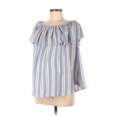 Pre-Owned Hello Miz Women s Size M Maternity Short Sleeve Blouse