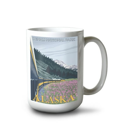 15 fl oz Ceramic Mug Denali National Park Alaska Railroad Scene Dishwasher & Microwave Safe
15 fl oz Ceramic Mug Denali National Park Alaska Railroad Scene Dishwasher & Microwave Safe