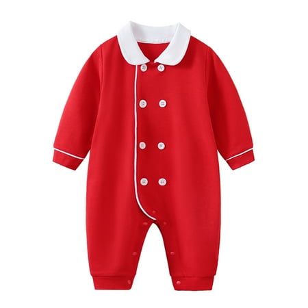 Youmylove Newborn Infant Girl Boy Christmas Outfits Button Down Baby Romper Long Sleeve Jumpsuit Xmas Autumn Cute Clothes
Youmylove Newborn Infant Girl Boy Christmas Outfits Button Down Baby Romper Long Sleeve Jumpsuit Xmas Autumn Cute Clothes