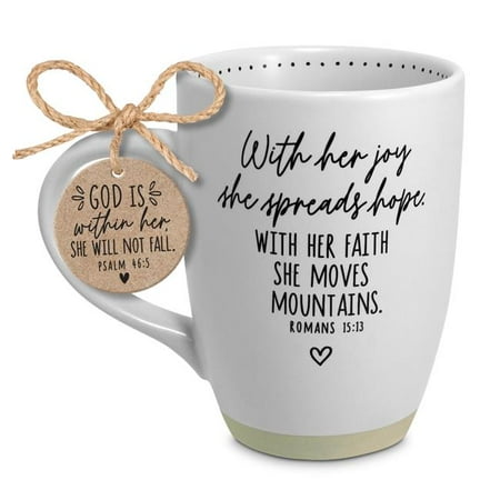 LCP 18307 17 oz She Spreads Hope White Ceramic Mug