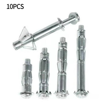 GLFILL 10 X Metal Heavy Duty Plasterboard Cavity Wall Anchors Plug Fixings