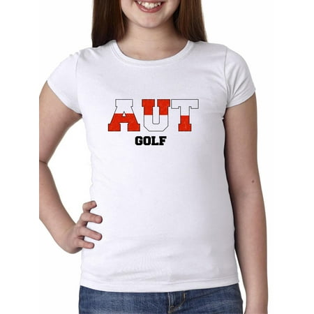 Austria Golf - Olympic Games - Rio - Flag Girl's Cotton Youth T-Shirt