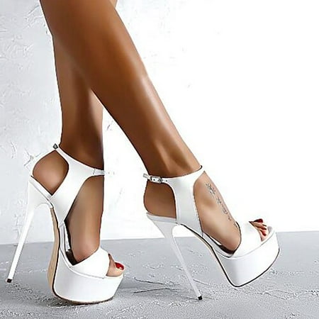 Aneikeh Hot Sales 2022 Summer Style Sexy 16cm Women Sandals High Heels Open Toe Buckles Nightclub Party Shoe Black Big Size 15
Aneikeh Hot Sales 2022 Summer Style Sexy 16cm Women Sandals High Heels Open Toe Buckles Nightclub Party Shoe Black Big Size 15