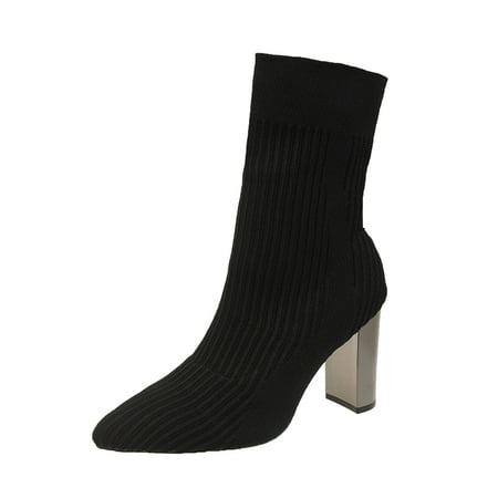 GNEIKDEING Women Ankle Boots Autumn And Winter Comfortable Pointed Toe Square Heel Stretch Knit Solid Color Slip On Gift on Clearance
GNEIKDEING Women Ankle Boots Autumn And Winter Comfortable Pointed Toe Square Heel Stretch Knit Solid Color Slip On Gift on Clearance