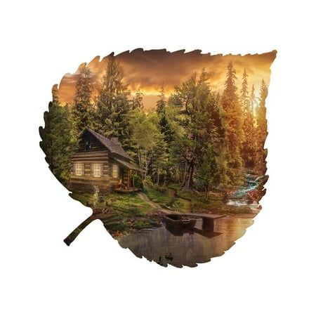 Next Innovations 101421006-CABIN Cabin Large Aspen Leaf Wall Art