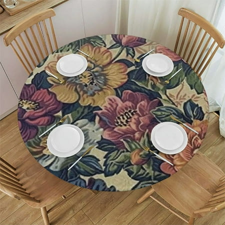Ullo0ord Vintage Floral Luxury Round Fitted Tablecloth Elastic Edge Waterproof Oil-Proof Table Cover Stain-Resistant Table Cloth Fits Round Tables 54 -58
Ullo0ord Vintage Floral Luxury Round Fitted Tablecloth Elastic Edge Waterproof Oil-Proof Table Cover Stain-Resistant Table Cloth Fits Round Tables 54 -58