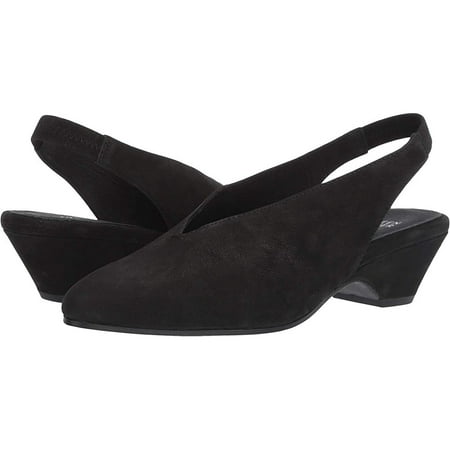Eileen Fisher Womens Gatwick-SU Suede Closed Toe SlingBack Black Size 9.5